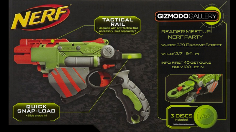 Illustration for article titled Today at Gizmodo Gallery: Free Nerf Guns, Reader Meetup, Tour of the Universe